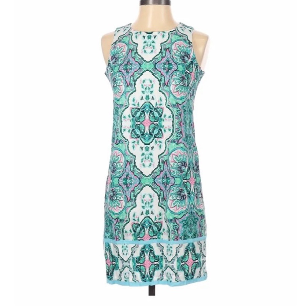 London times Women Blue , green and‎ pink Casual Dress